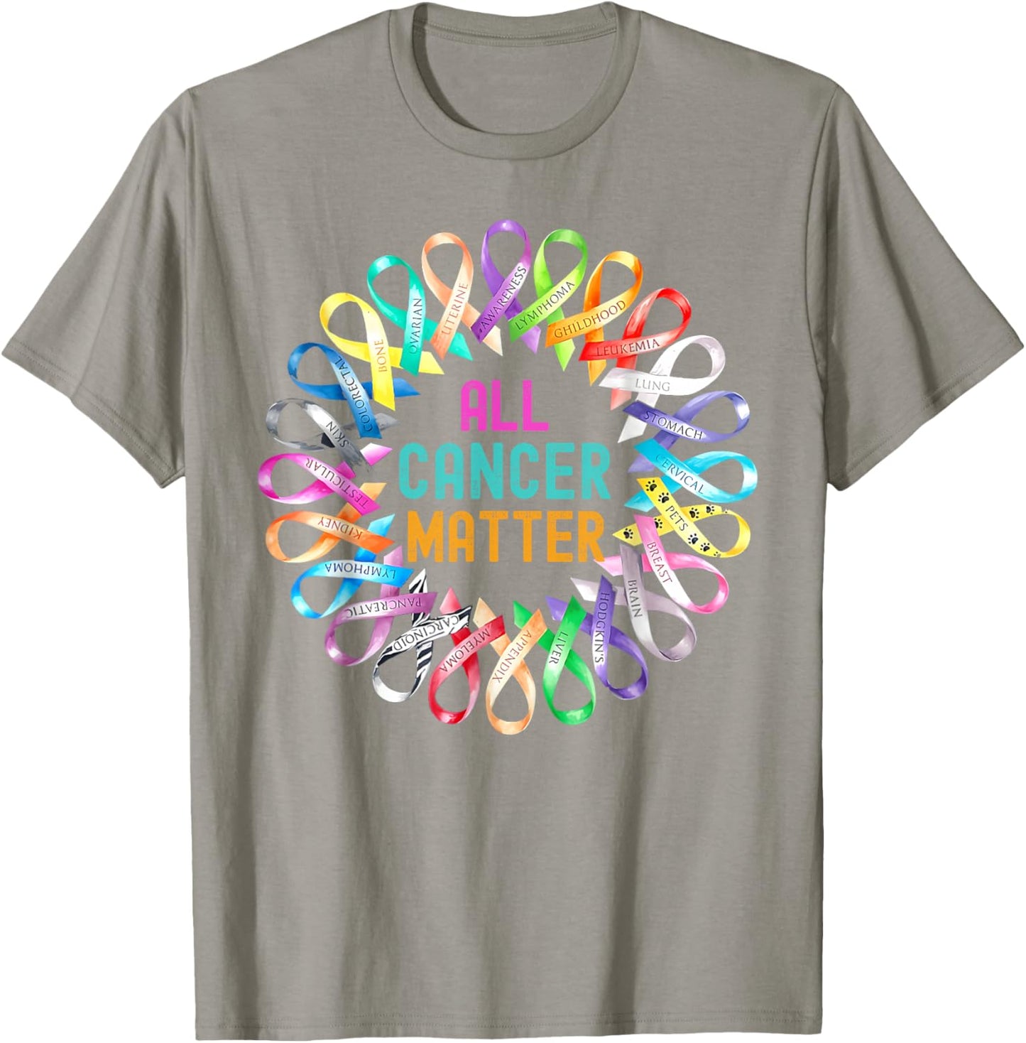 All Cancer Matters Outfit Honoring Every Warrior Men Women T-Shirt - T-Shirt | Sand