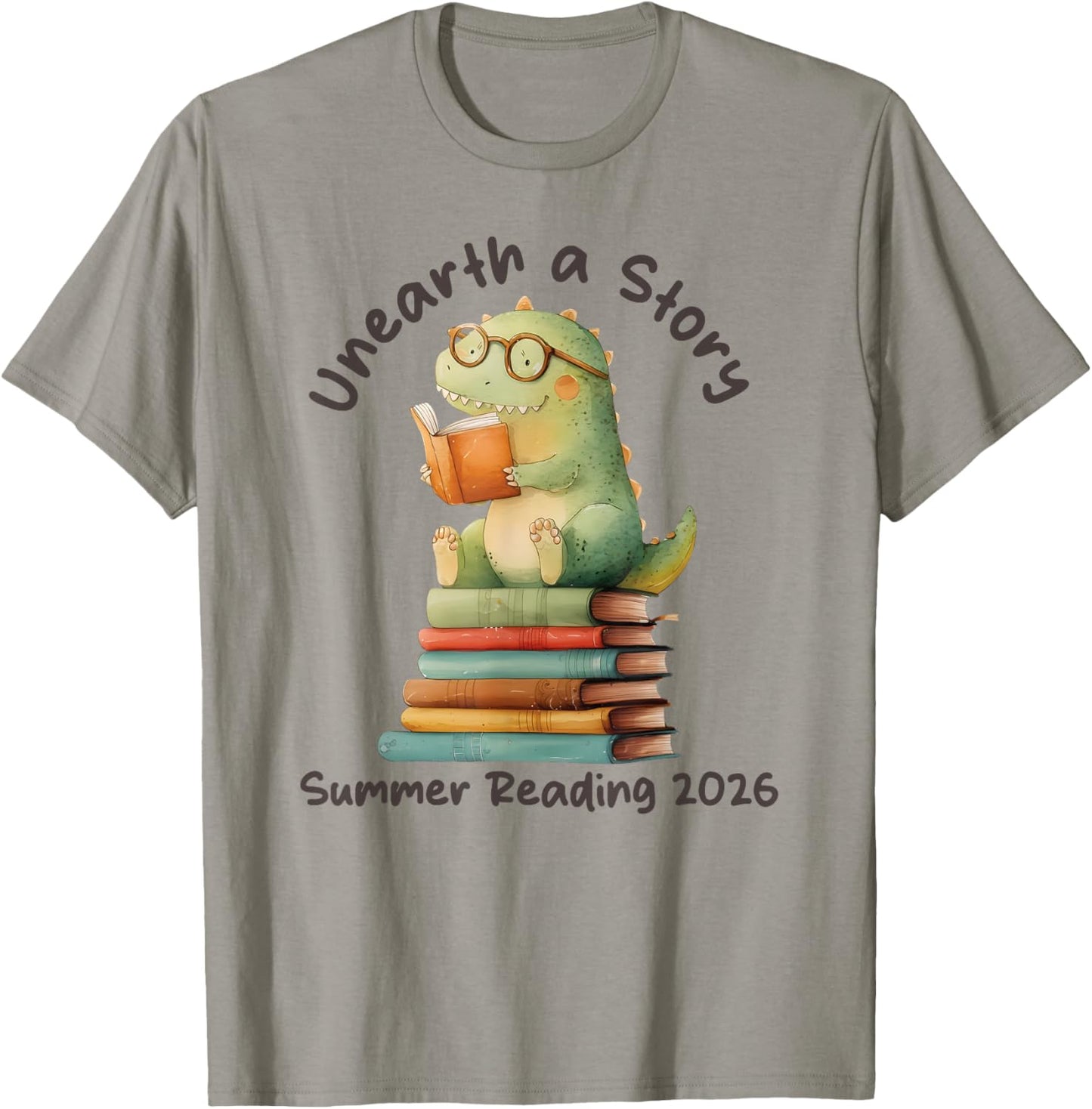 Unearth a Story Summer Reading 2026 Men Women Kids T-Shirt - T-Shirt | Sand