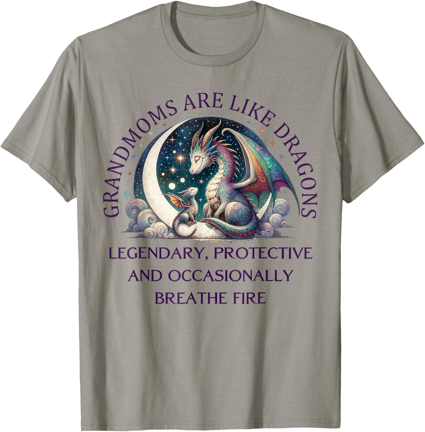 Mother’s Day Blessed Grandmother are Like Dragons Protective T-Shirt - T-Shirt | Sand