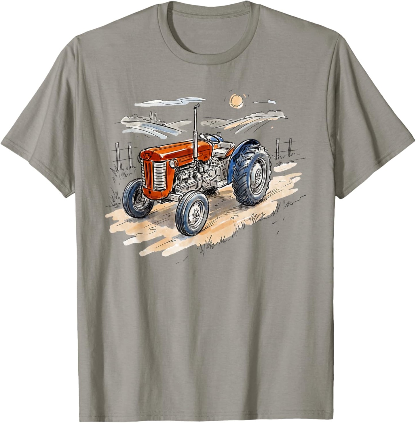 Vintage Tractor T-Shirt - T-Shirt | Sand