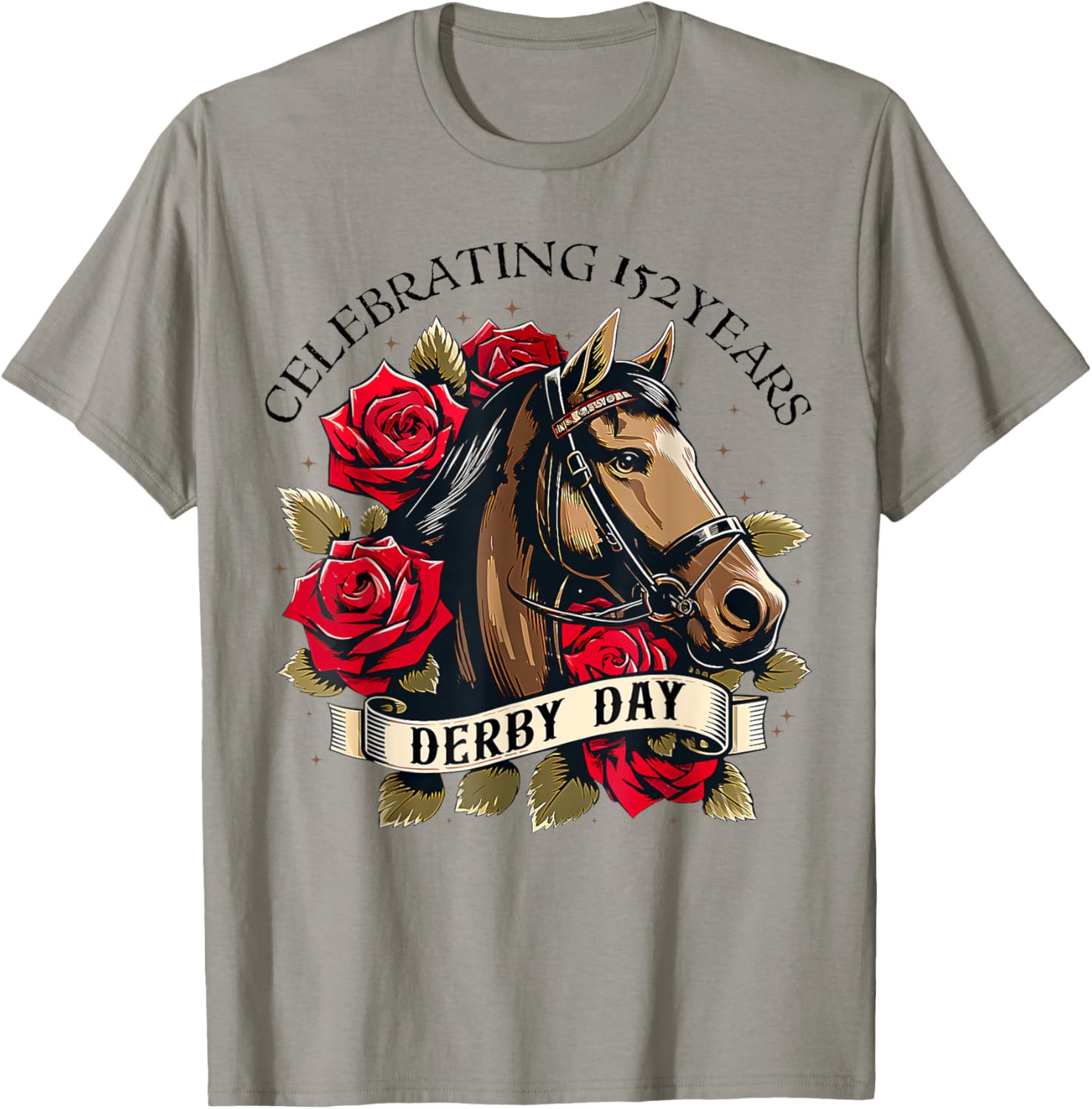 Celebrating 152 Years KY Derby Day Men Women Vintage T-Shirt - T-Shirt | Sand