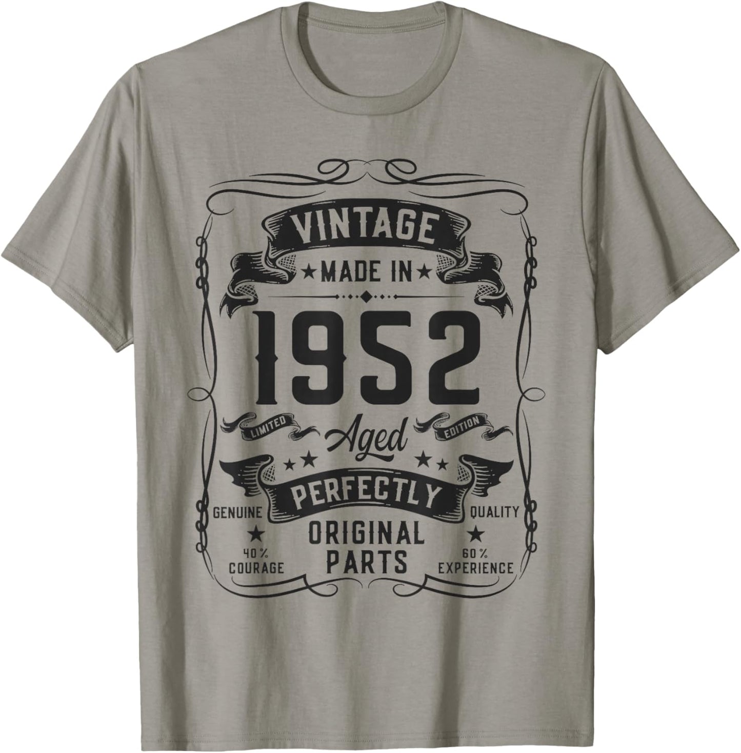 Vintage 1952 74yr 74th Birthday Gifts 74 Years Old T-Shirt - T-Shirt | Sand