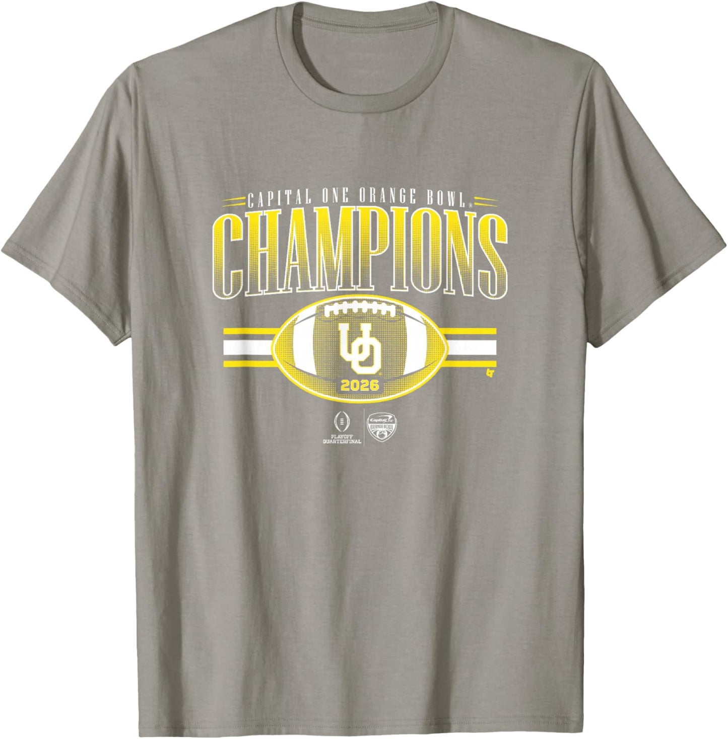 Oregon Ducks 2025-26 College Football Playoff Orange Bowl T-Shirt - T-Shirt | Sand