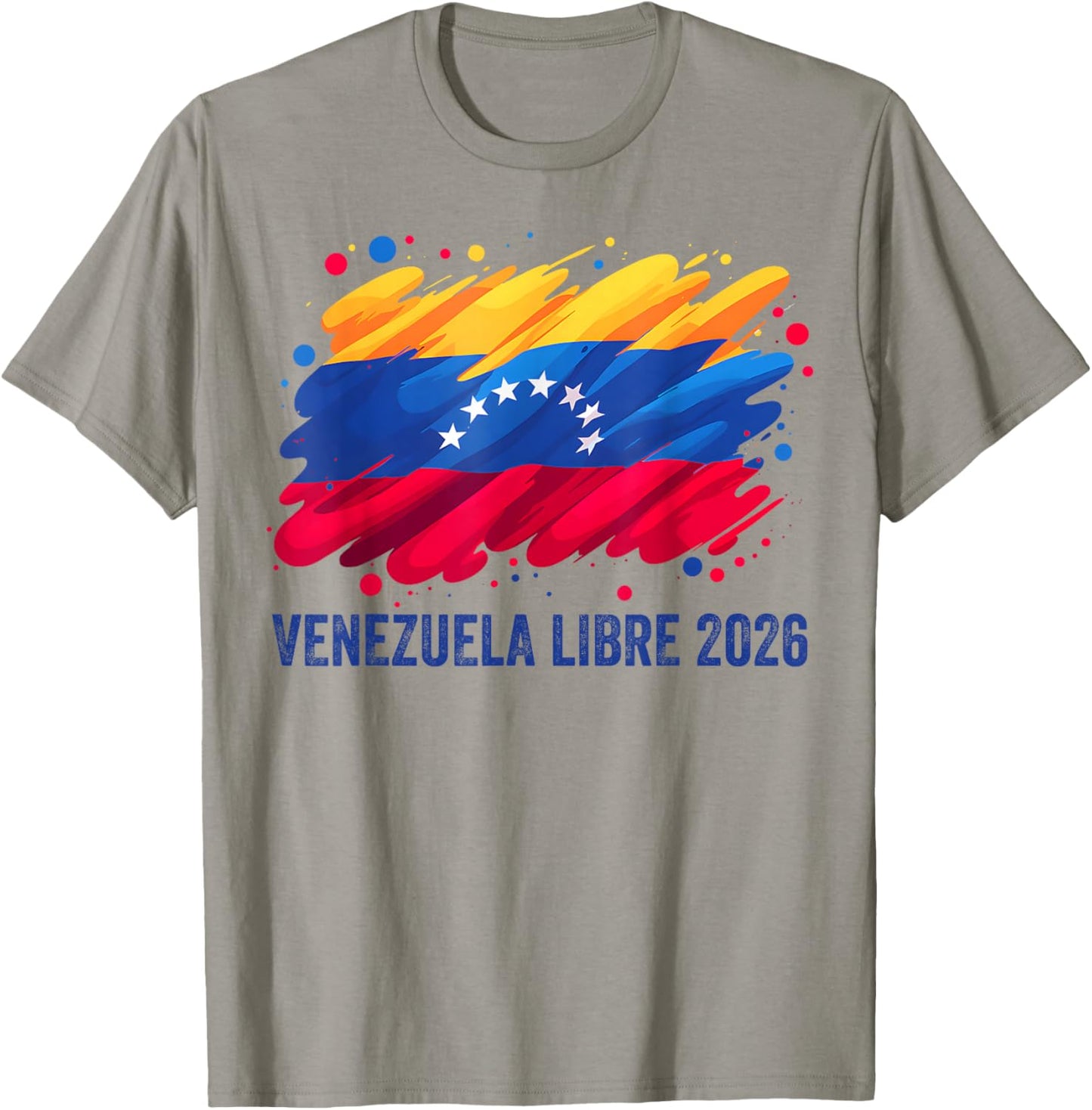 Venezuela Libre 2026 Free Venezuela Flag T-Shirt - T-Shirt | Sand