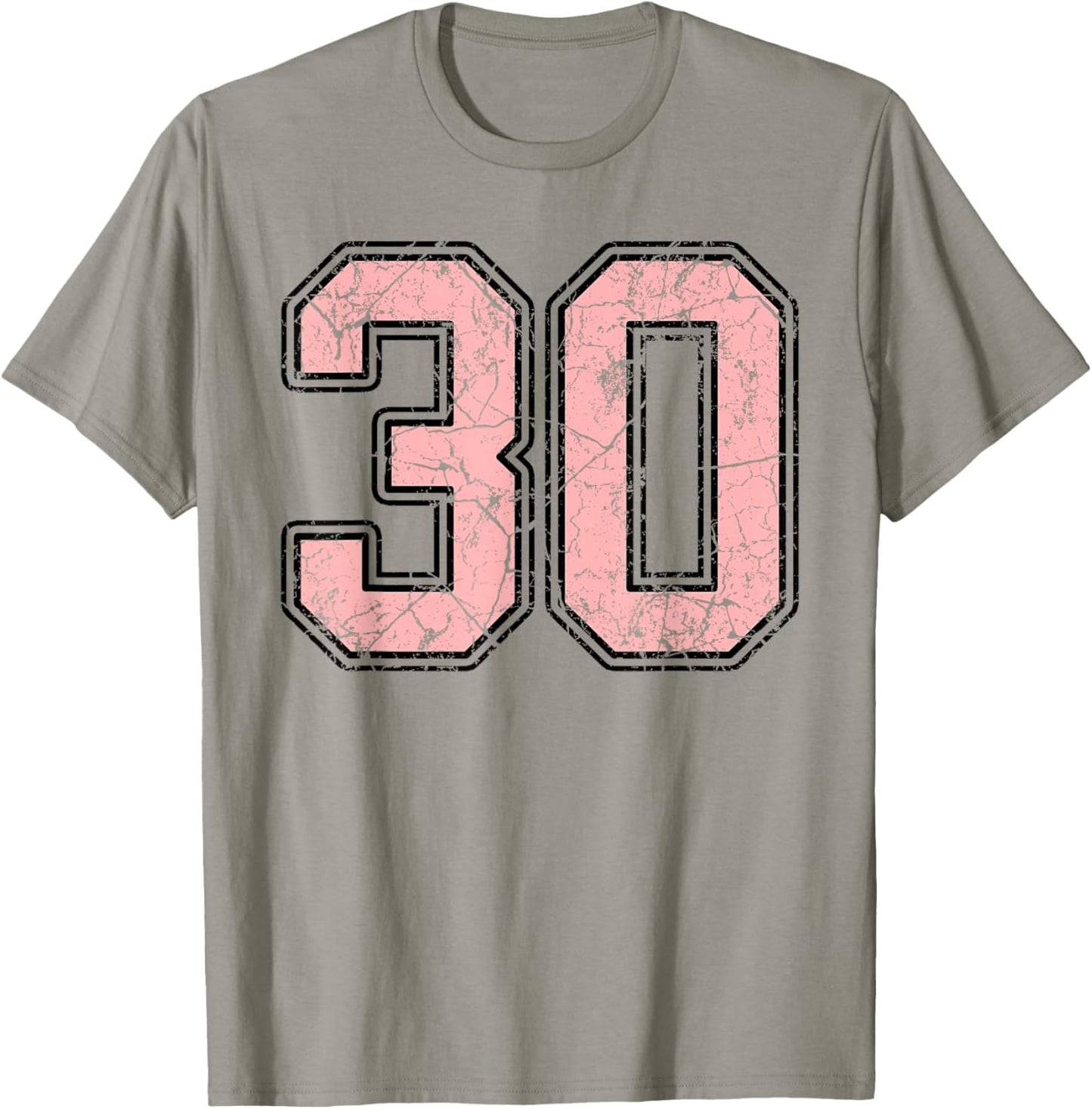Pink and Black Number 30 Jersey Player Uniform #30 Fan T-Shirt - T-Shirt | Sand