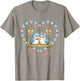 Vintage 80's Style Love Birds On Swing in Heart Flowers Bows T-Shirt - T-Shirt | Sand