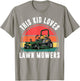 This Kid Loves Lawn Mower Zero Turn Toddler Boy Funny Mowing T-Shirt - T-Shirt | Sand