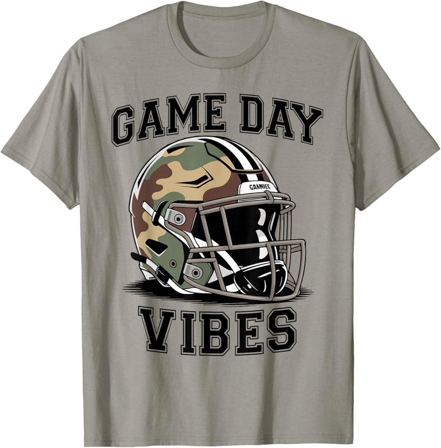 Game Day Vibes Camo Football Helmet Camouflage Toddler Boys T-Shirt - T-Shirt | Sand