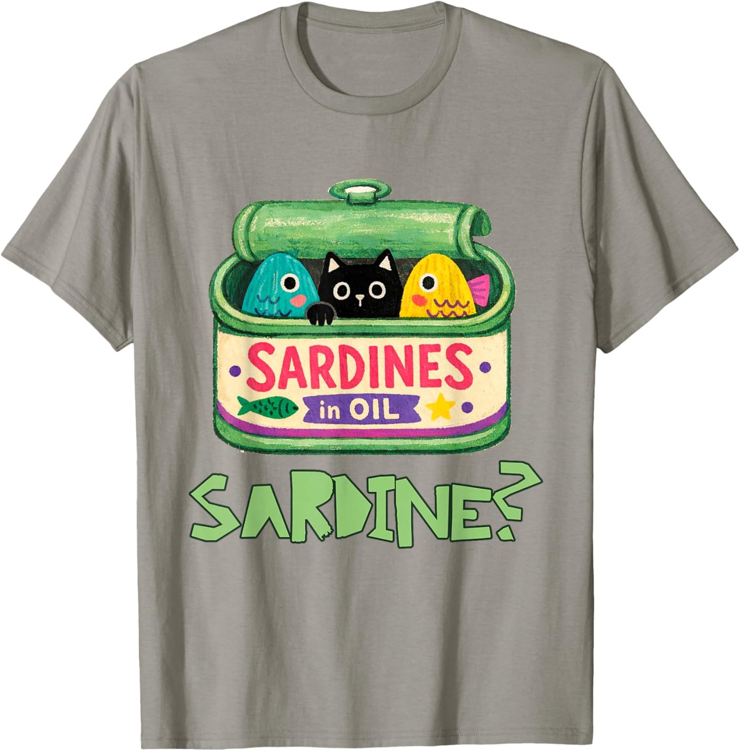 Sardine Lover Fish Market Canned Fish Seafood Fisherman T-Shirt - T-Shirt | Sand