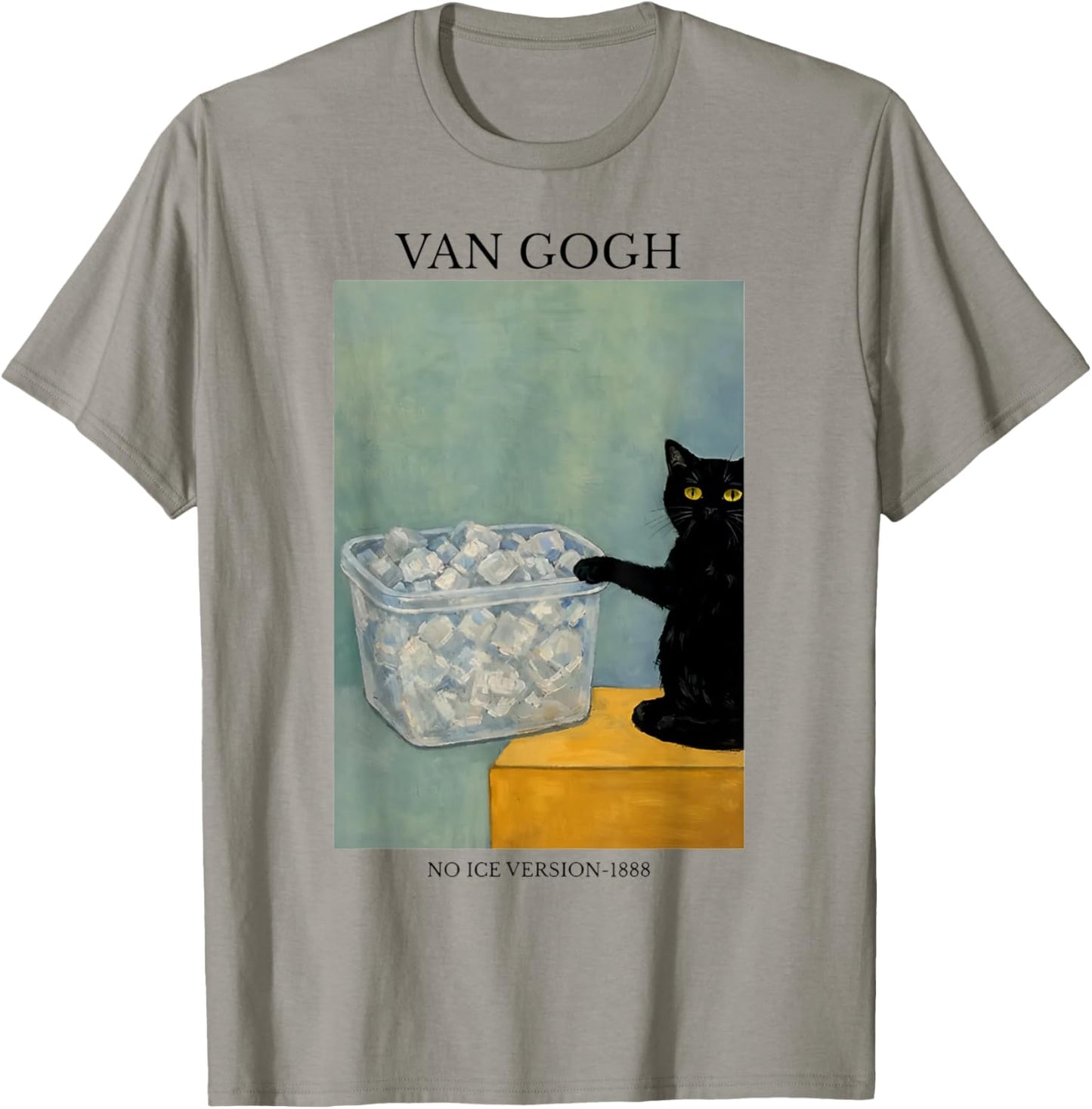 Funny Van Gogh Cat Meme No Ice Version 1888 T-Shirt - T-Shirt | Sand