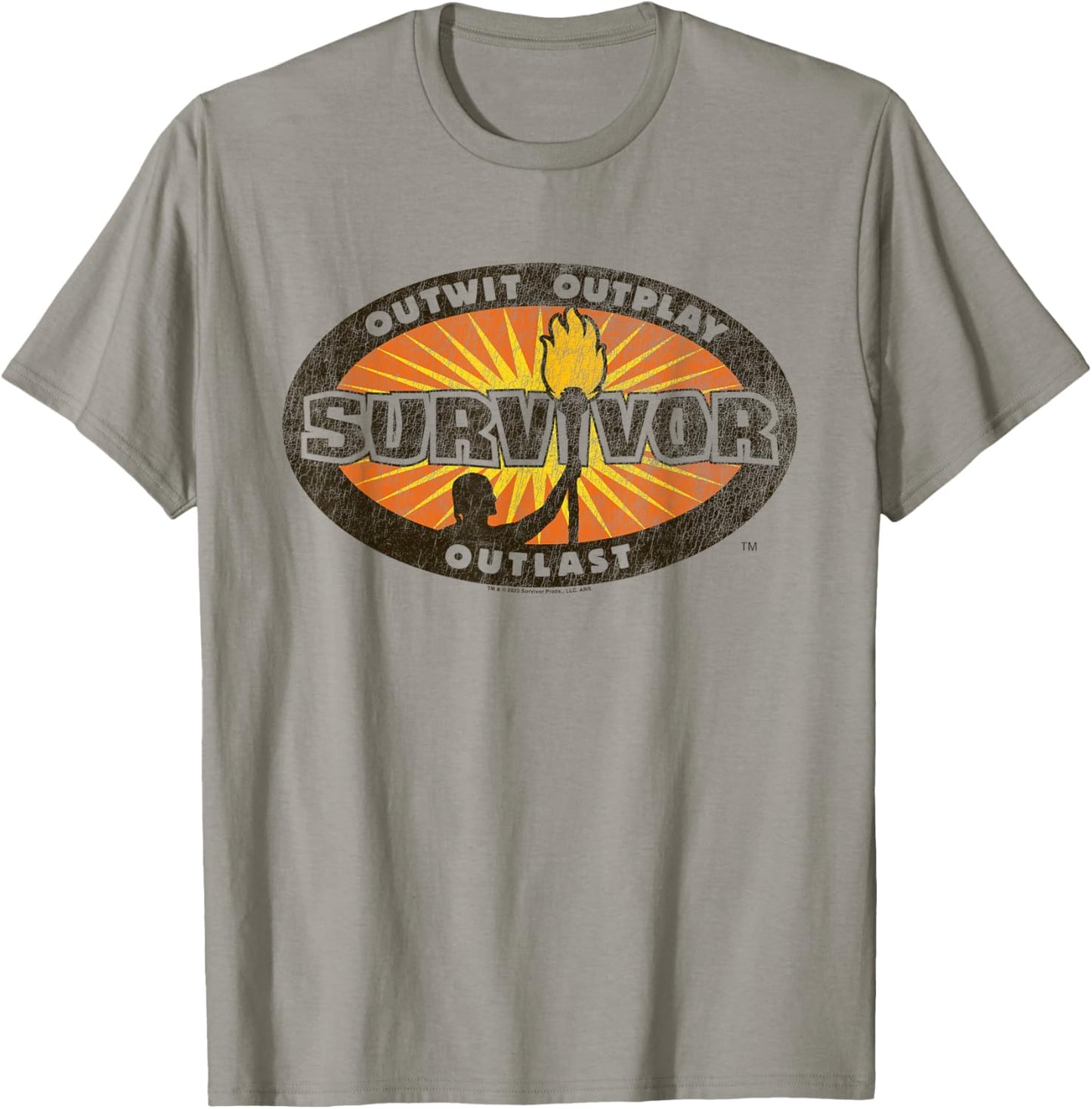 Survivor Vintage Distressed Logo Competition Reality TV T-Shirt - T-Shirt | Sand