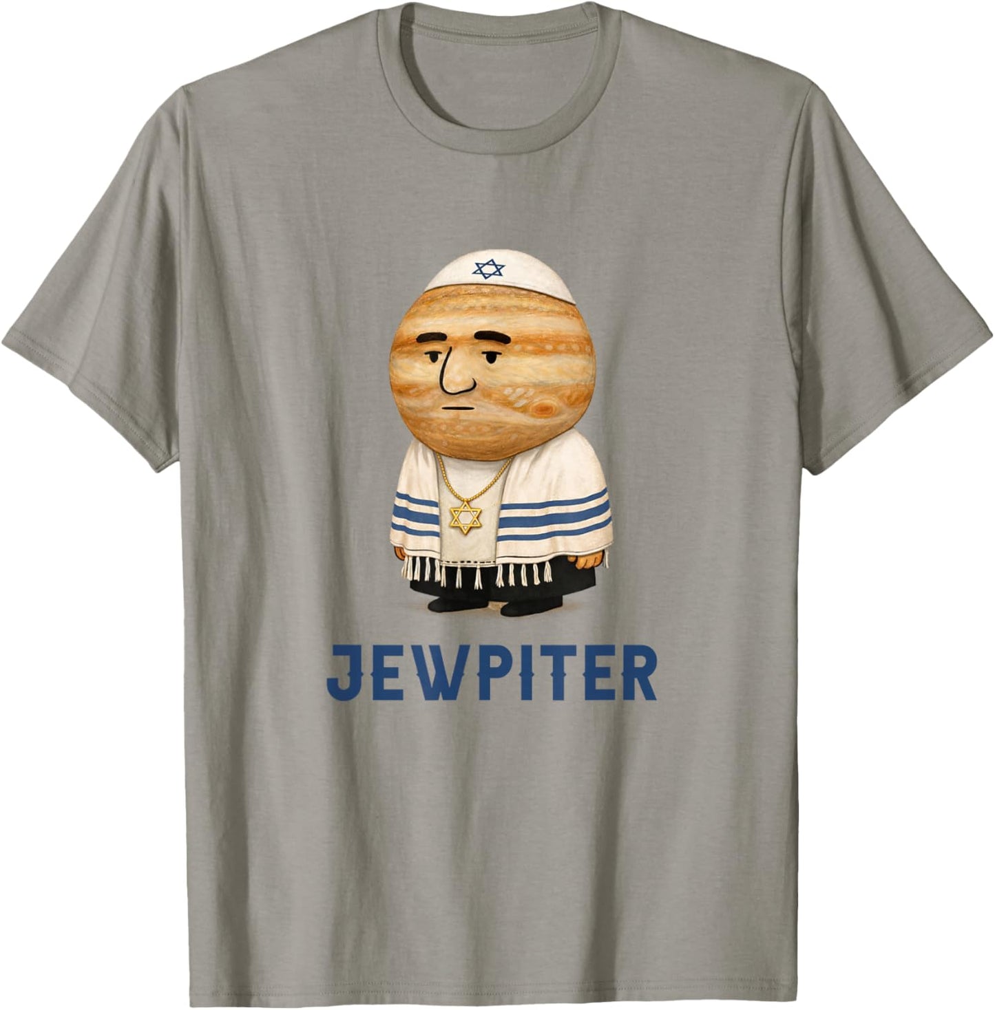 Jewish Humor Hanukkah Israel Israeli Jewpiter Hebrew Joke T-Shirt - T-Shirt | Sand