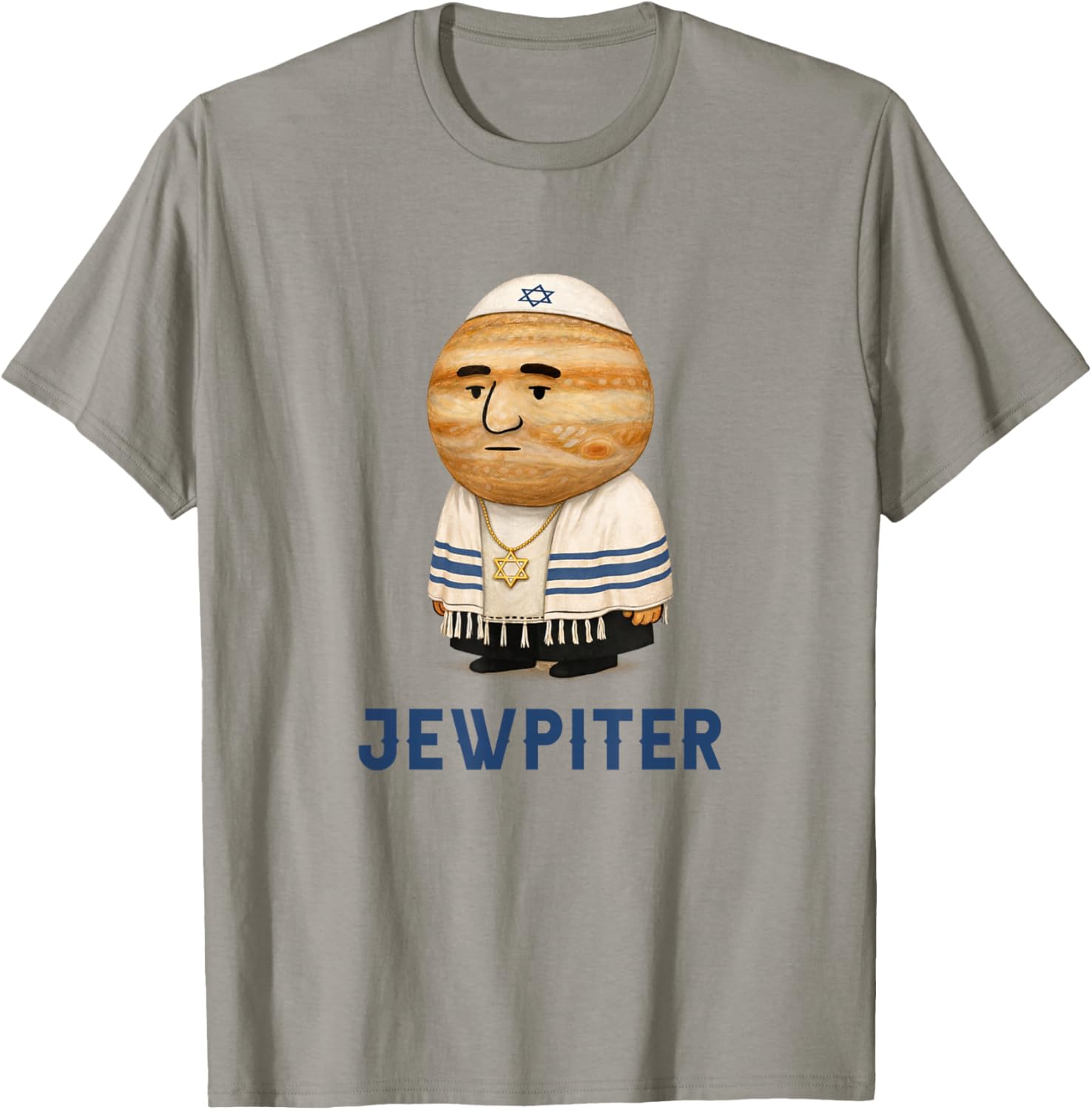 Jewish Humor Hanukkah Israel Israeli Jewpiter Hebrew Joke T-Shirt - T-Shirt | Sand