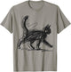 Minimalist cat Art T-Shirt - T-Shirt | Sand