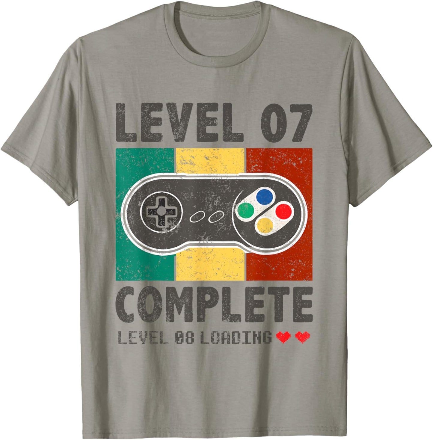 7th Wedding Anniversary 7 Years Retro Level 7 Complete T-Shirt - T-Shirt | Sand