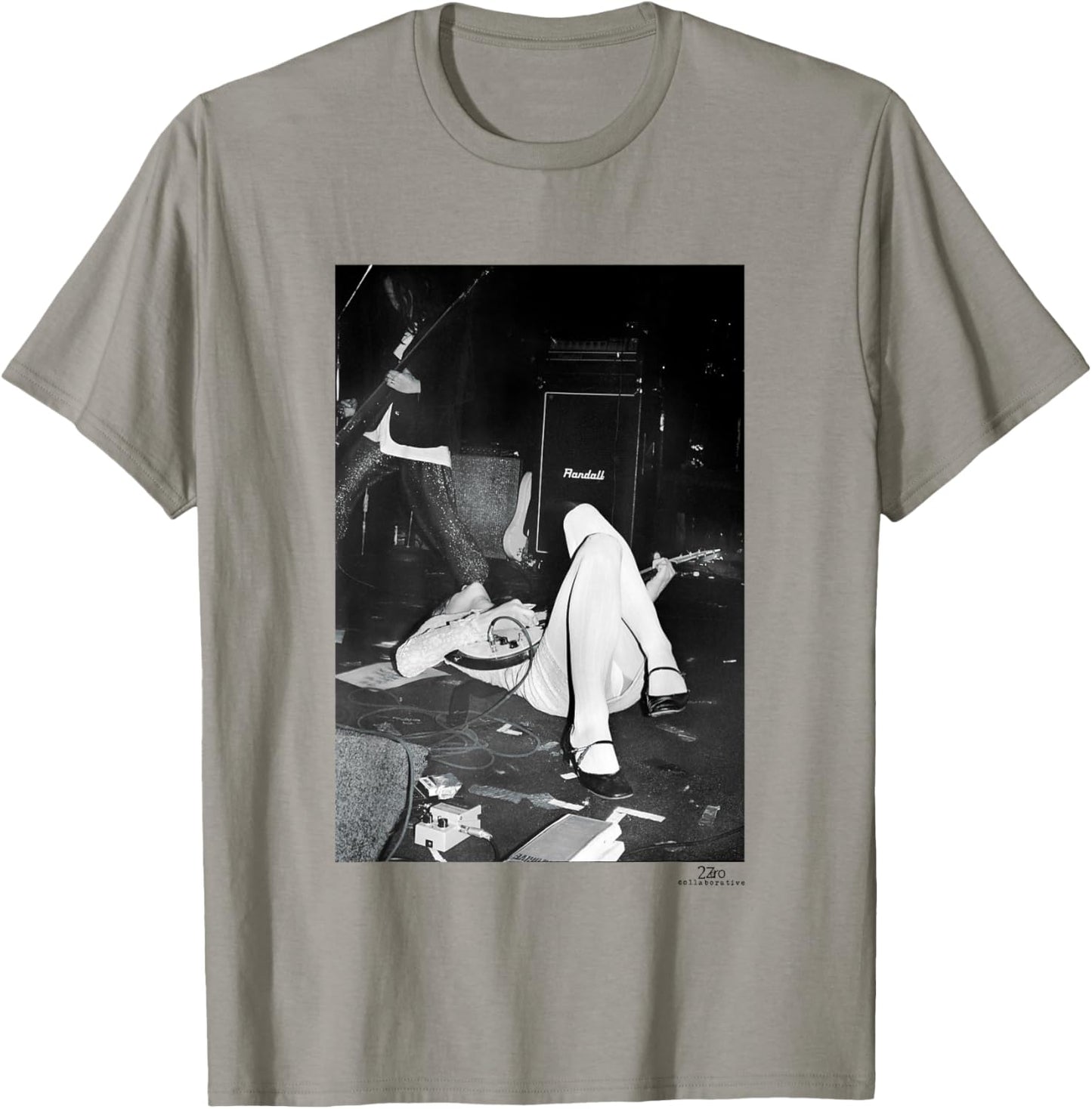 Hole Live Courtney Love Club Lingerie LA by Phil Nicholls T-Shirt - T-Shirt | Sand