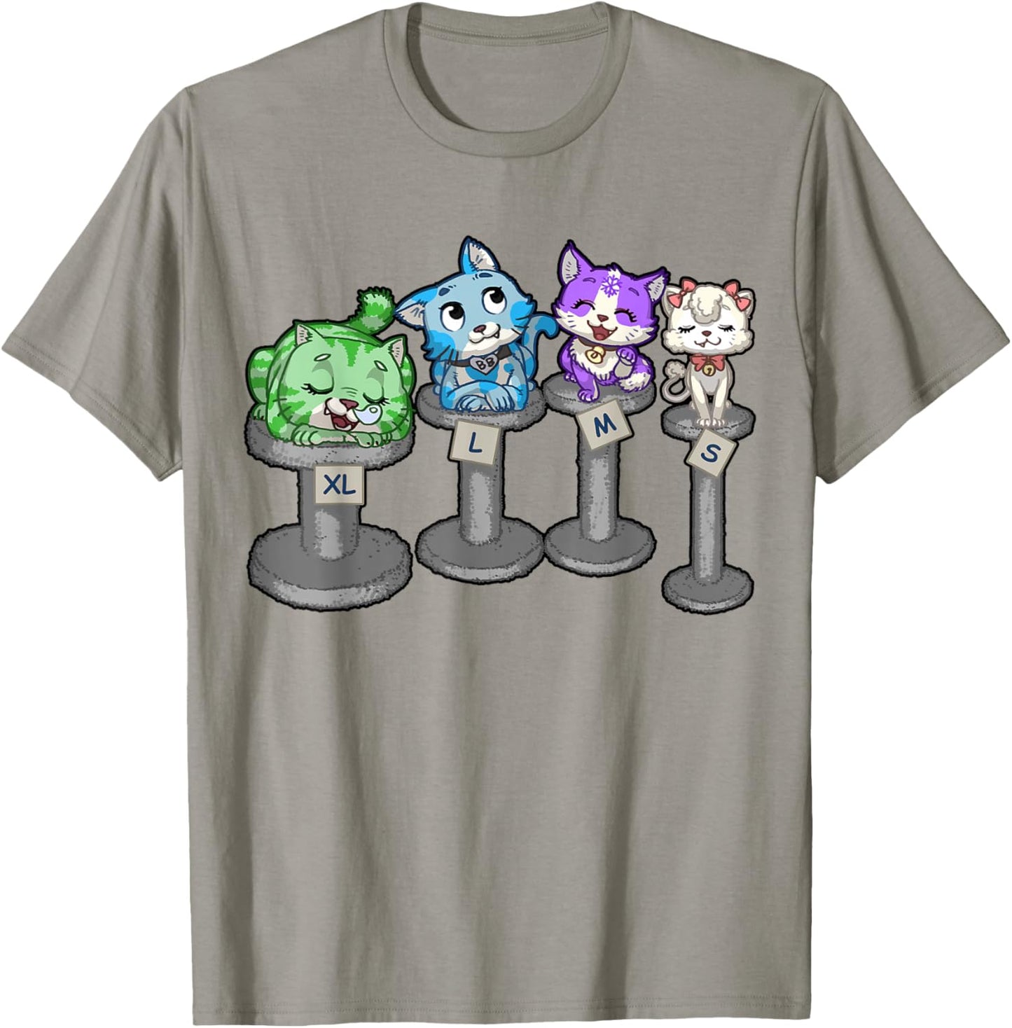 cat Cats Kitty Kitties Kitten Cute Adorable T-Shirt - T-Shirt | Sand