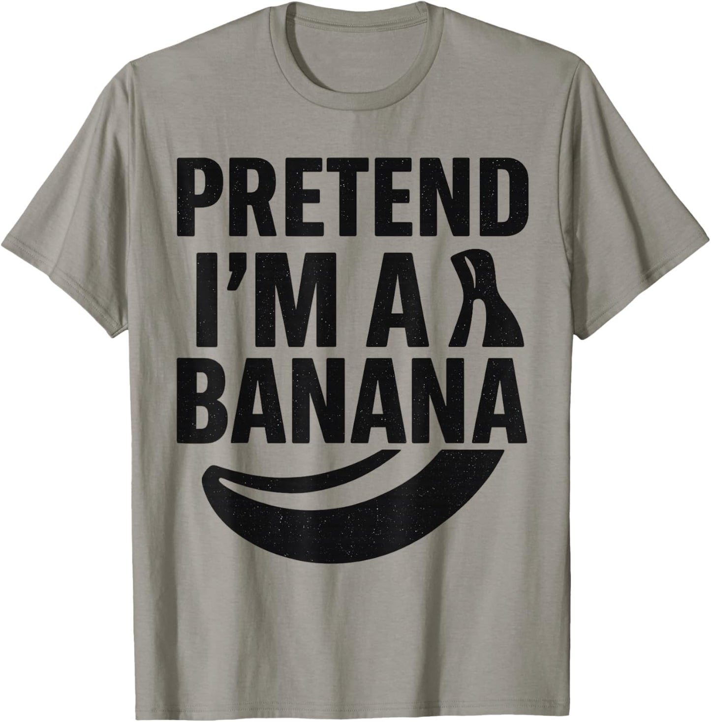 Funny Pretend I'm A Banana Party Costume Easy Halloween T-Shirt - T-Shirt | Sand