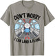 I Can Land A Plane Flight Simulator Pilot Sarcasm Airplane T-Shirt - T-Shirt | Sand