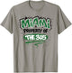 Miami Property of The 305 Unban Graffiti Spray Paint Design T-Shirt - T-Shirt | Sand