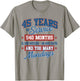 45 Year Retirement Present for 45 Years of Service T-Shirt - T-Shirt | Sand