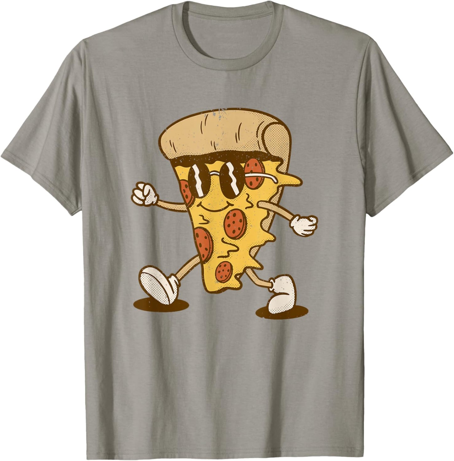Cool Pizza Slice Funny Food Lovers Kids Men and Women T-Shirt - T-Shirt | Sand