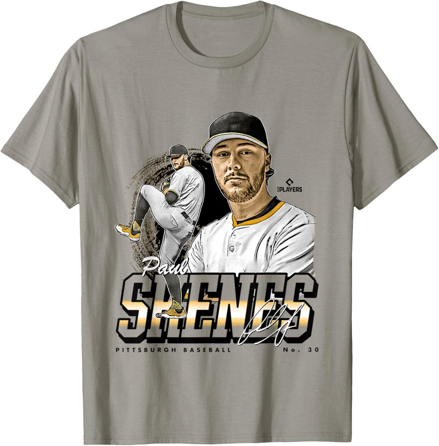 Paul Skenes | Pittsburgh MLB Baseball Players| MLBPSK302N T-Shirt - T-Shirt | Sand