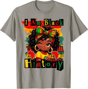 I am Black History Juneteenth Boy Girl Kids BHM T-Shirt - T-Shirt | Sand