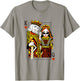 King and Queen of Hearts Playing Card Valentines Day Couples T-Shirt - T-Shirt | Sand