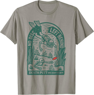 Vintage No Disc Left Behind Disc Golf Meme Golfer Golf Lover T-Shirt - T-Shirt | Sand