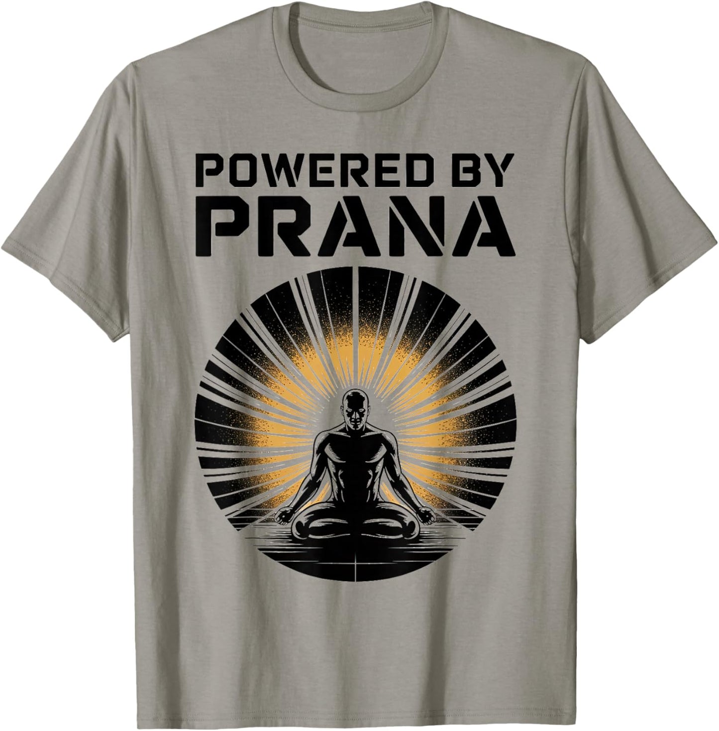 Powered by Prana Yoga Meditation Shirt T-Shirt - T-Shirt | Sand