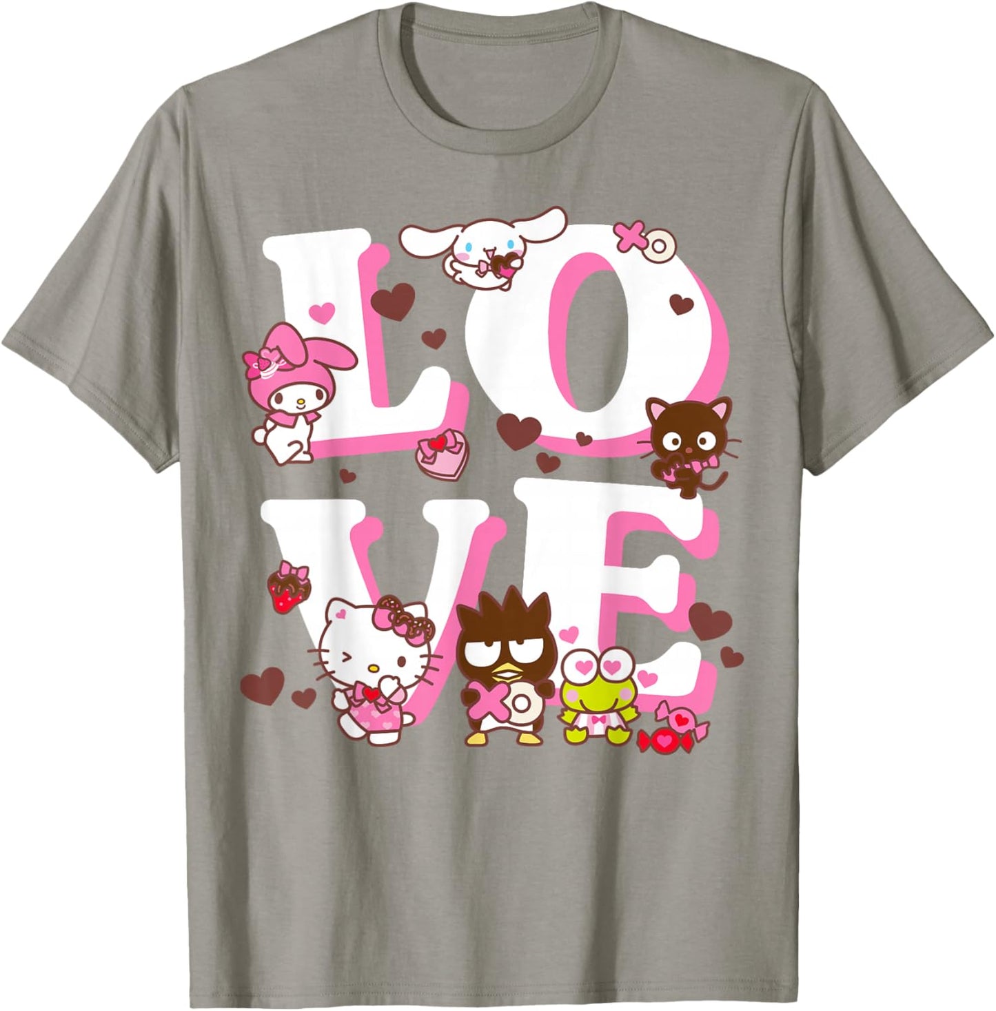Hello Kitty Valentine's Day Love Cute Sanrio Friends T-Shirt - T-Shirt | Sand