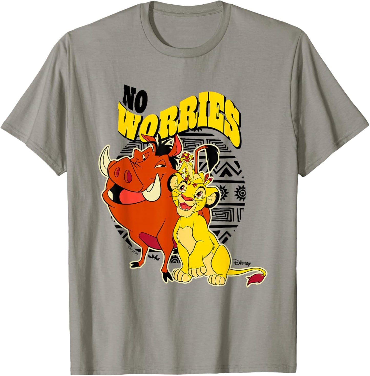 Disney The Lion King Simba Timon Pumbaa Worries Cute T-Shirt - T-Shirt | Sand