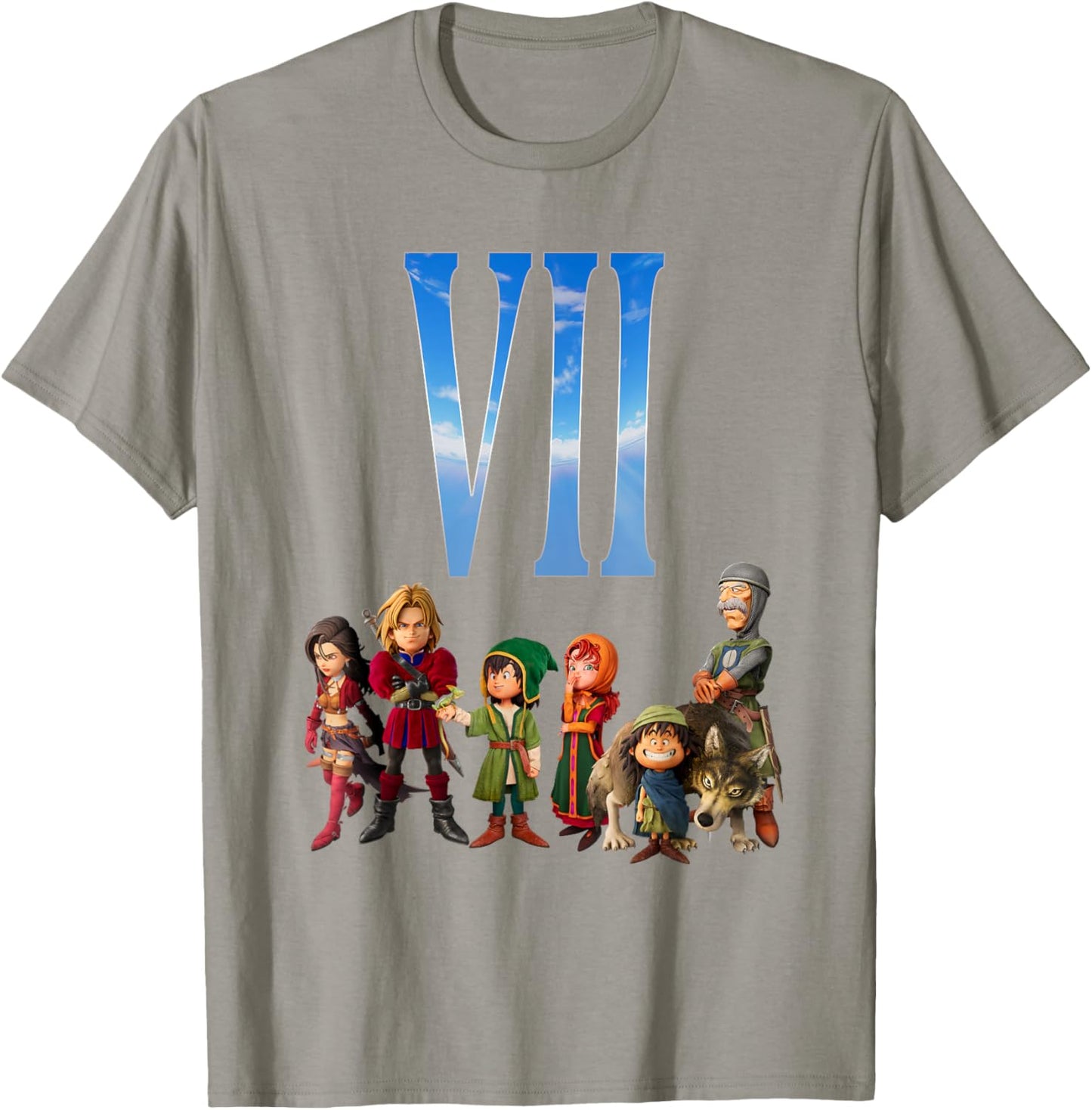 Dragon Quest VII REIMAGINED Adventuring Party T-Shirt - T-Shirt | Sand