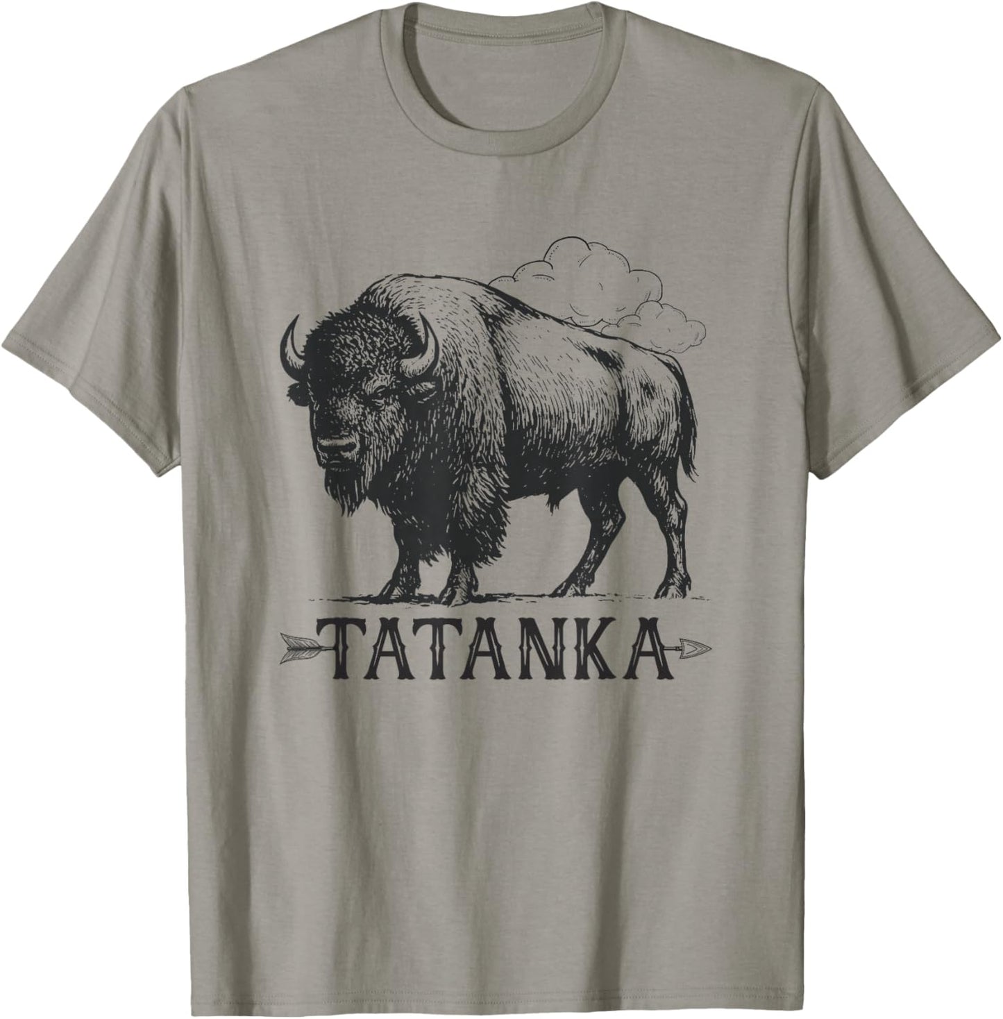 Tatanka Lakota Buffalo Bison Native American West Wildlife T-Shirt - T-Shirt | Sand