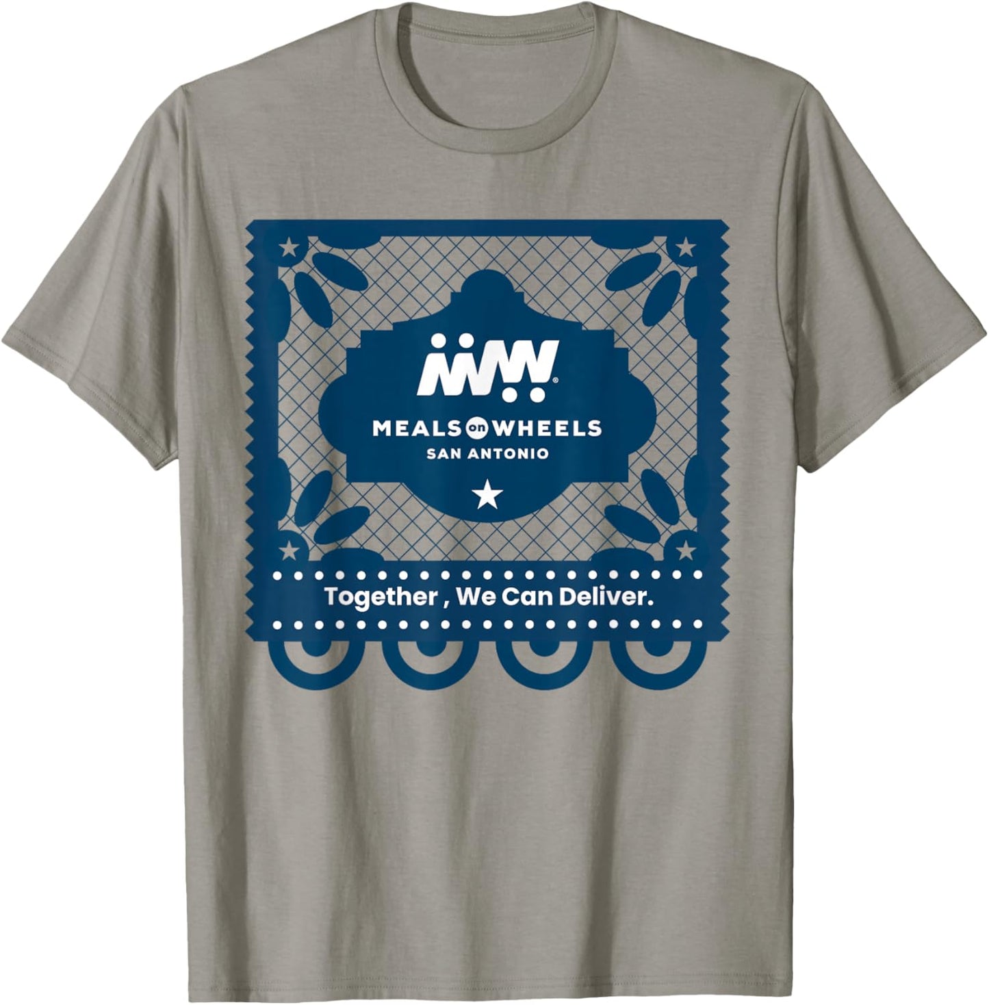 Meals on Wheels Fiesta Logo T-Shirt - T-Shirt | Sand
