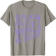 Hydrangeas Wild Grape White Purple Graphic Match T-Shirt - T-Shirt | Sand