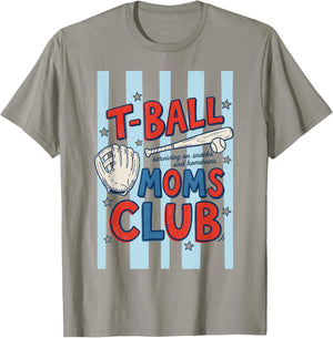 Tball Mom Funny Ball Mom Mother's Day T Ball T-Shirt - T-Shirt | Sand