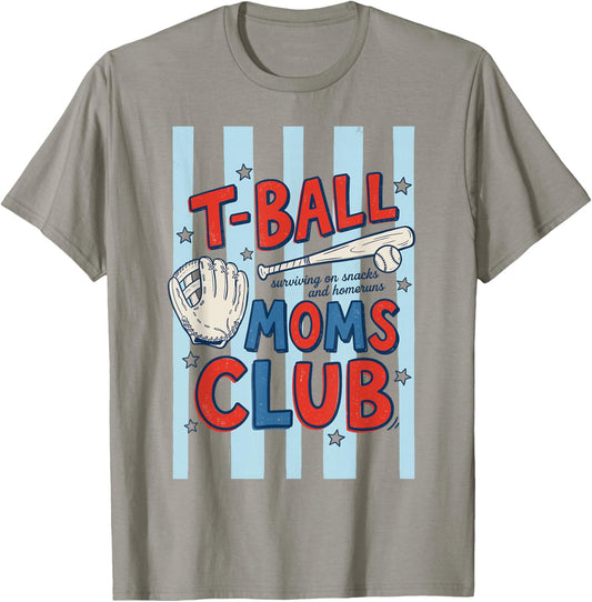Tball Mom Funny Ball Mom Mother's Day T Ball T-Shirt - T-Shirt | Sand