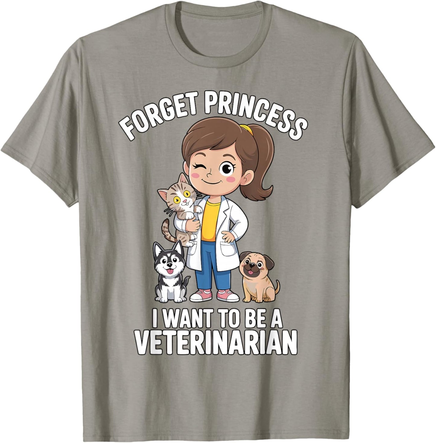 Future Veterinarian Girl Vet Tech Animal Clinic T-Shirt - T-Shirt | Sand