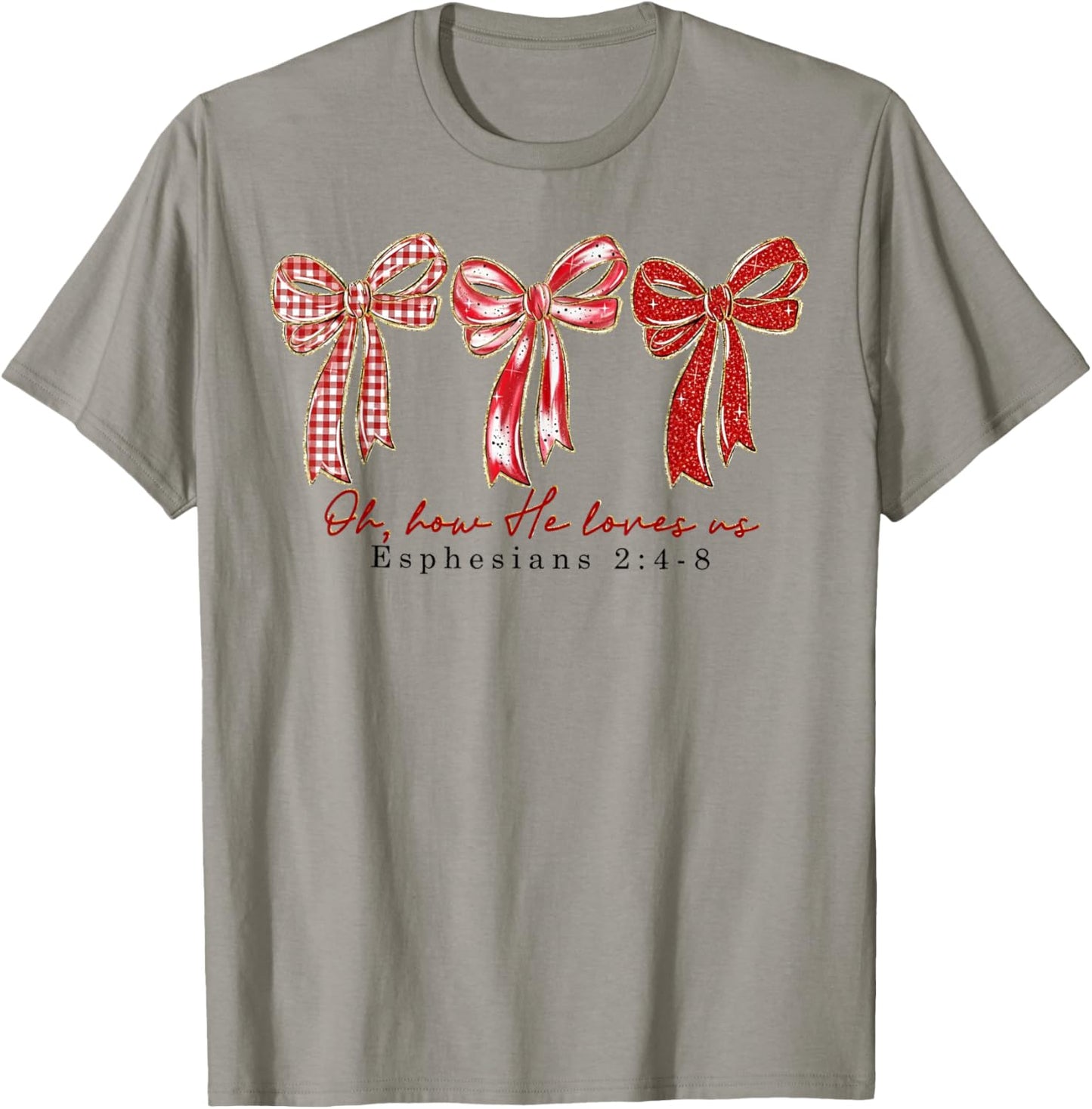 Oh How He Loves Valentine T-Shirt - T-Shirt | Sand