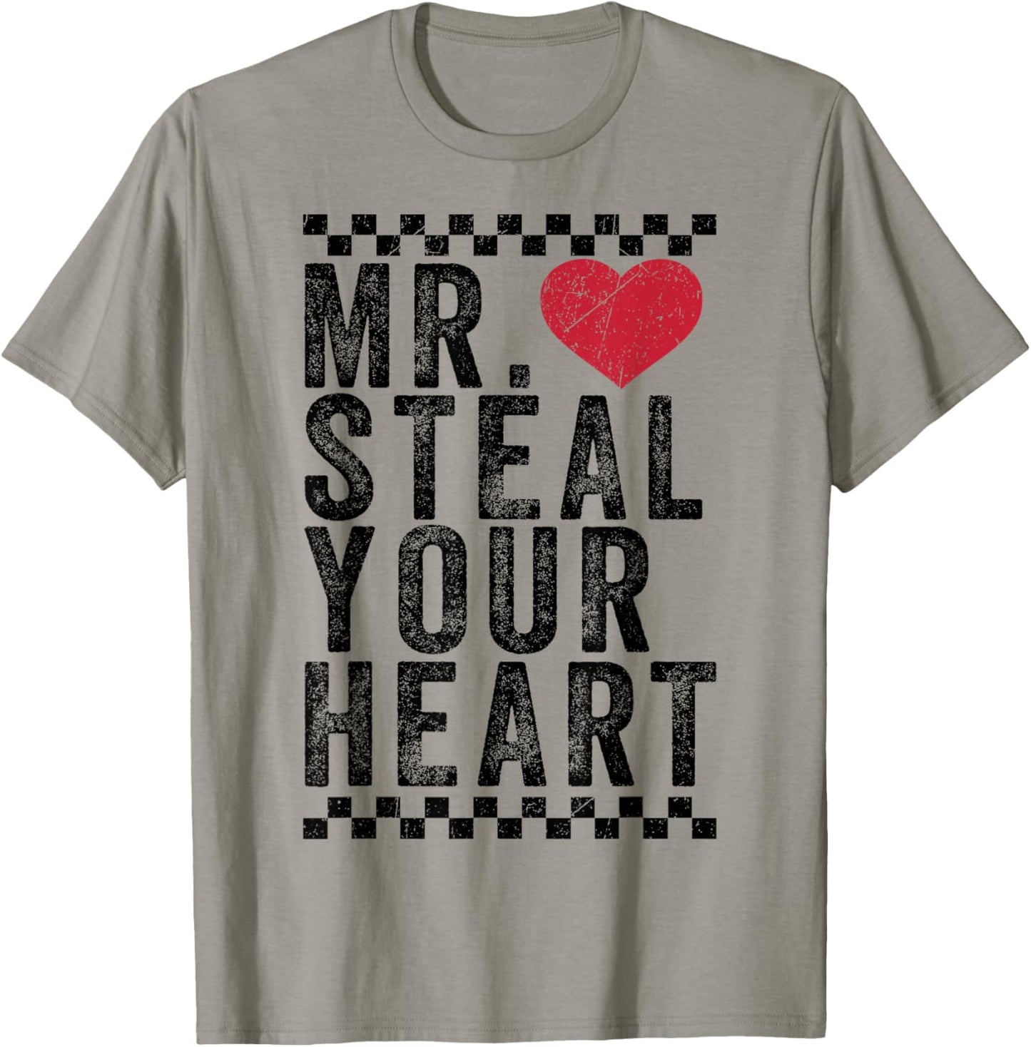 Funny Valentines Day Mr. Steal Your Heart Toddler Kids Boys T-Shirt - T-Shirt | Sand