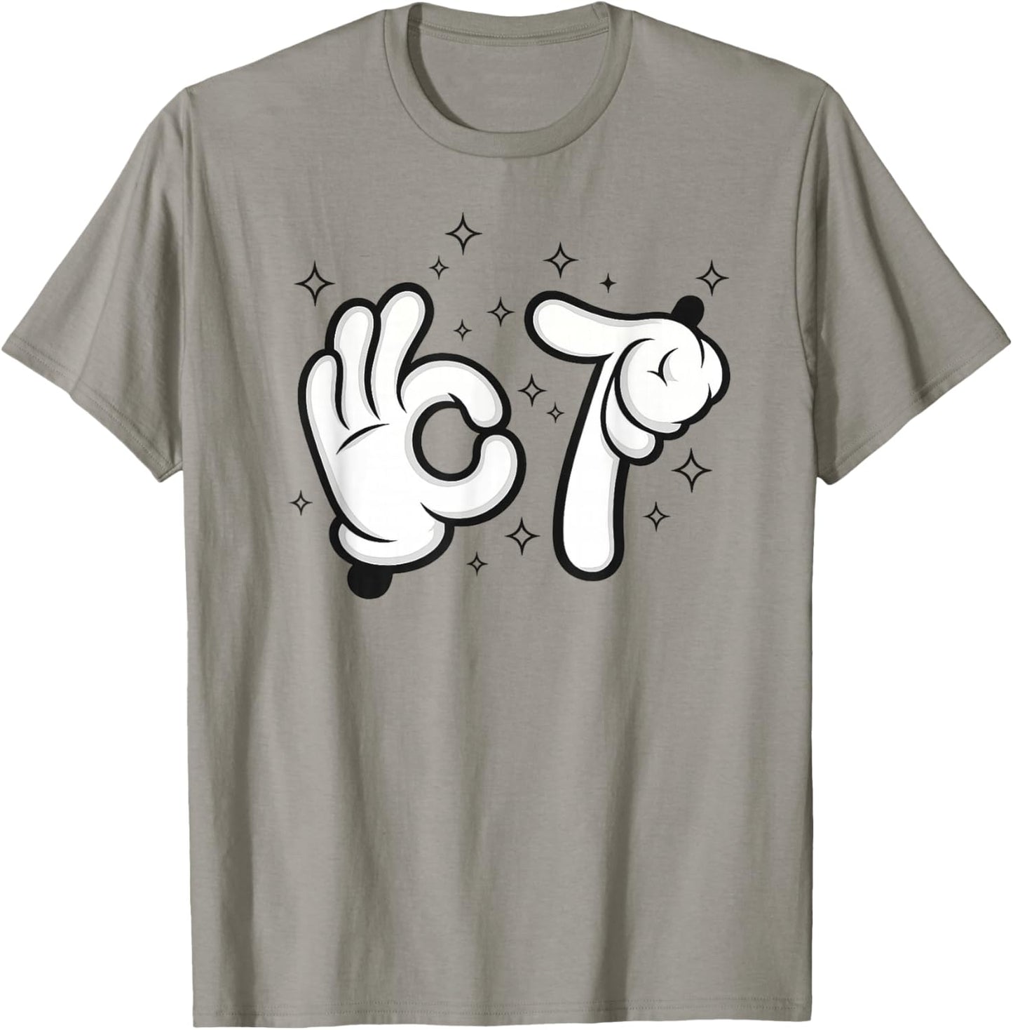 Six Seven Mouse Kids 67 Boys Youth 6-7 Meme Hands Funny T-Shirt - T-Shirt | Sand