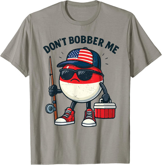 Youth Dont Bobber Me Fishing Boy Teen Funny Fishing Dad Joke T-Shirt - T-Shirt | Sand