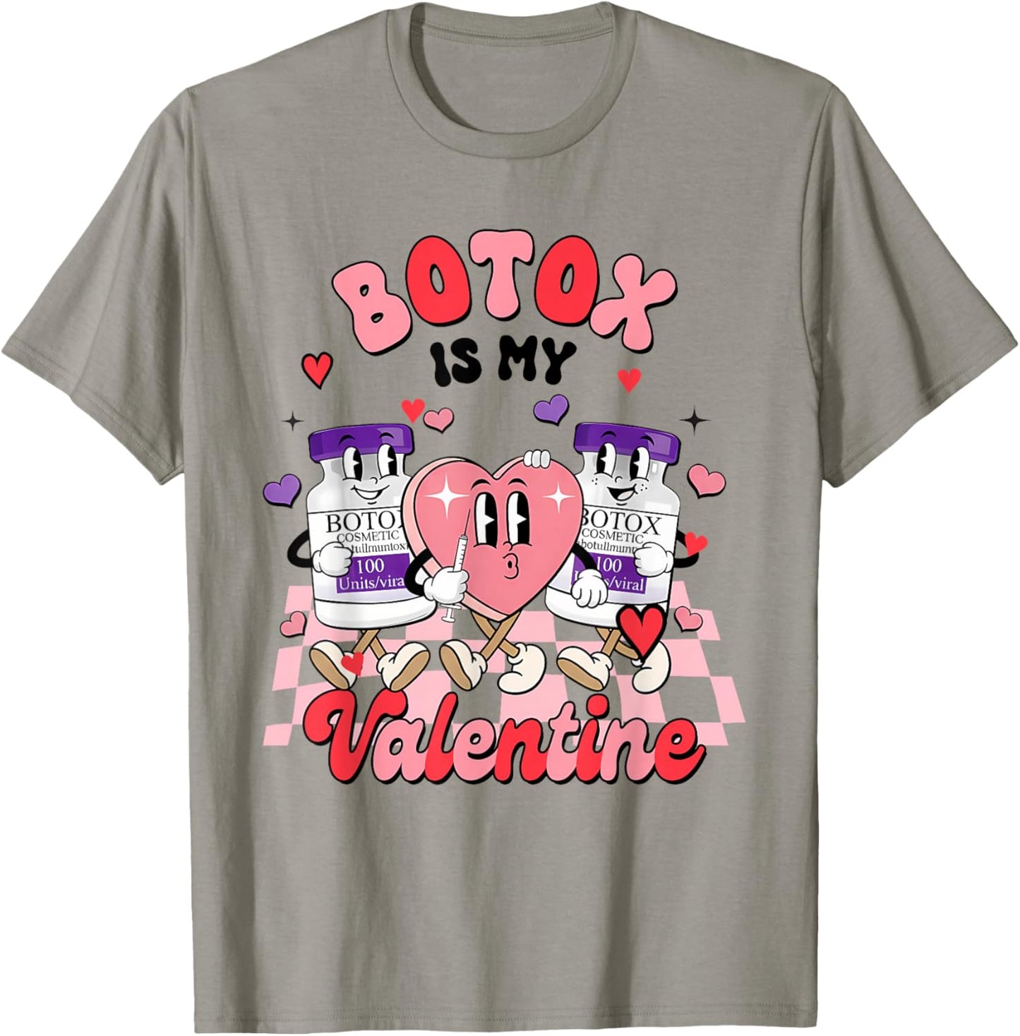 Botox Dealer Aesthetic Nurse Injector Botox My Valentines T-Shirt - T-Shirt | Sand