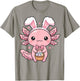 Axolotl Bunny Eggs Cute Girls Kids Boys Toddlers Easter Day T-Shirt - T-Shirt | Sand