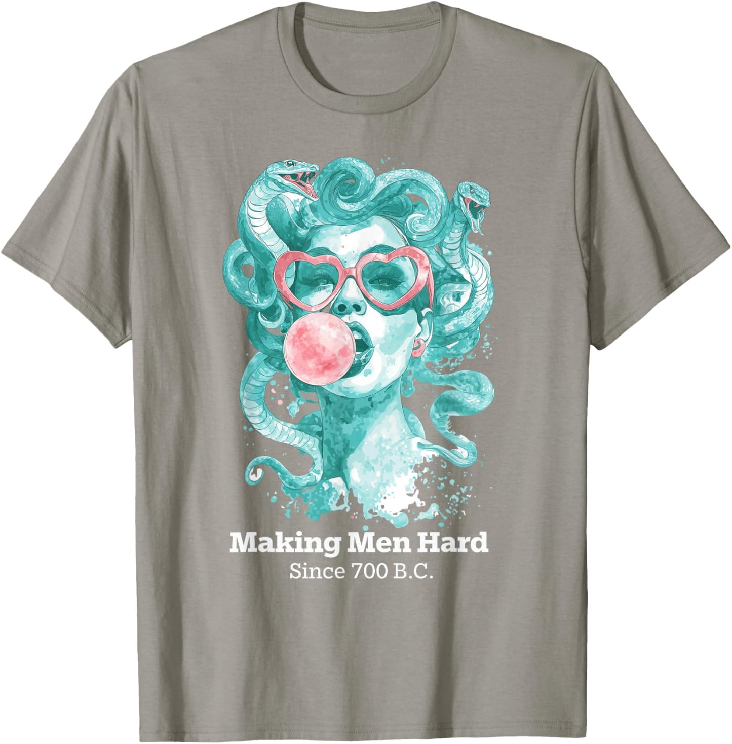 Making Men Hard Since 700 BC Feminist Medusa Bubblegum Women T-Shirt - T-Shirt | Sand