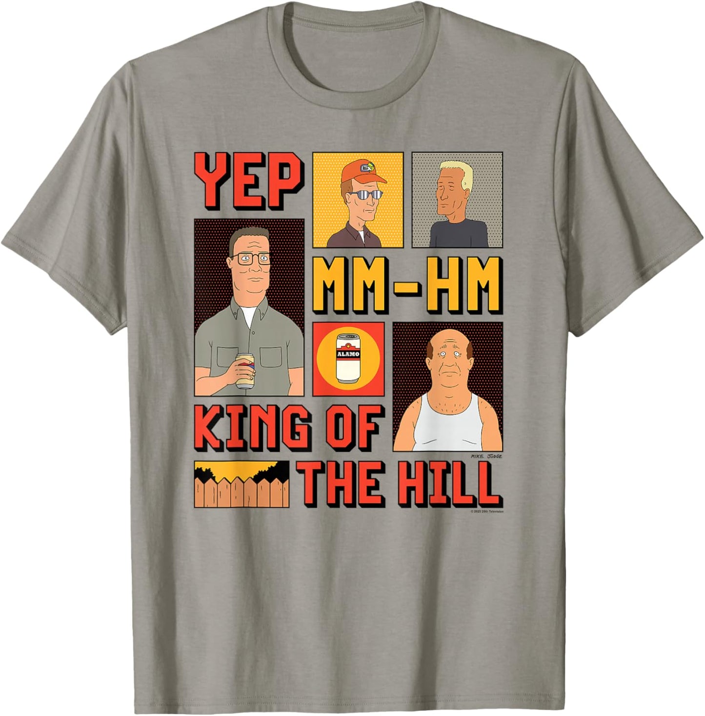 King of The Hill Hank Dale Bill and Boomhauer Panels Poster T-Shirt - T-Shirt | Sand