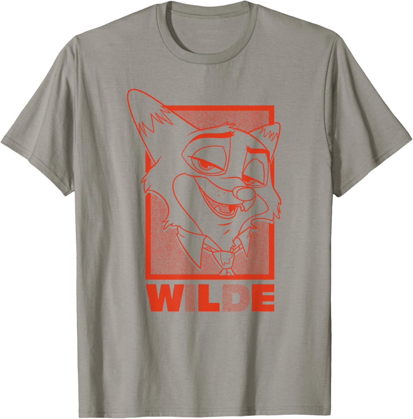 Disney Zootopia 2 Wilde Halftone Big Face Portrait T-Shirt - T-Shirt | Sand