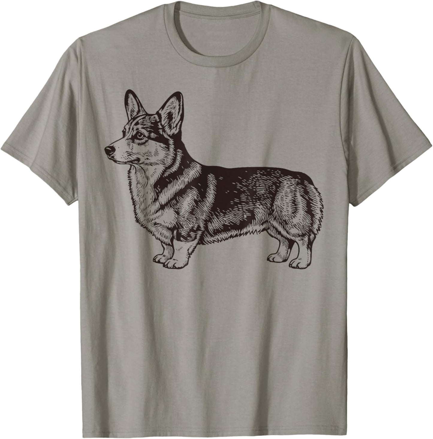 Corgi Illustration Corgi Illustration T-Shirt - T-Shirt | Sand